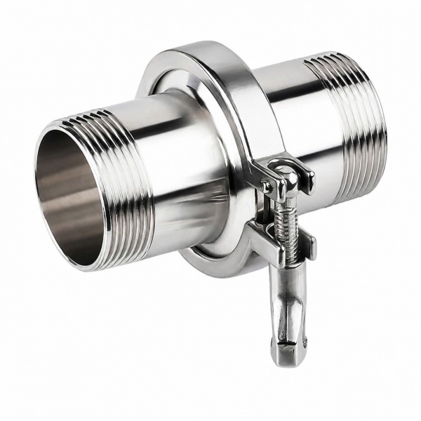 Bộ clamp ren ngoài inox vi sinh – Inox 304