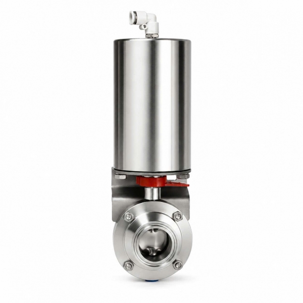 Van bướm vi sinh điều khiển khí nén inox 304 – 316L