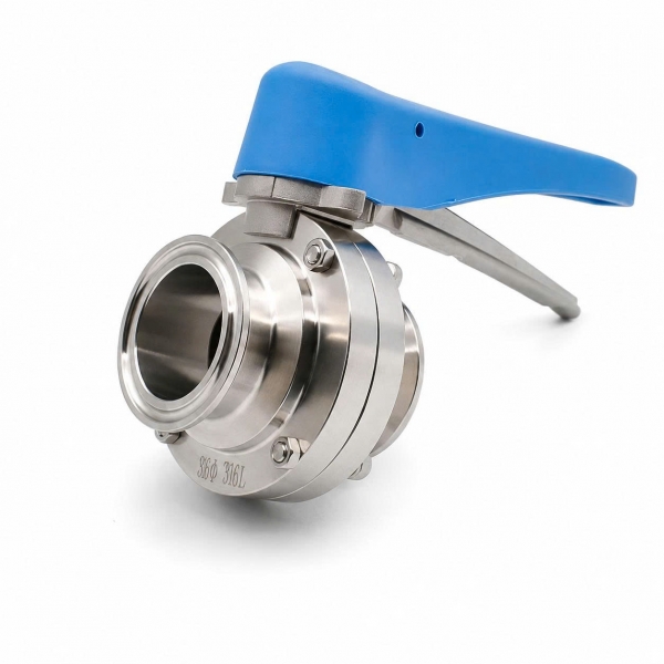 Van bướm vi sinh tay kẹp Inox. SUS304 – SUS316