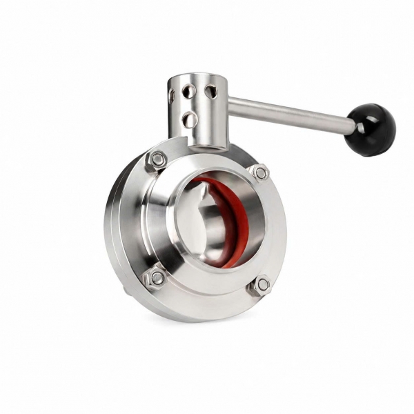 Van bướm vi sinh tay rút hàn inox 304 – inox 316