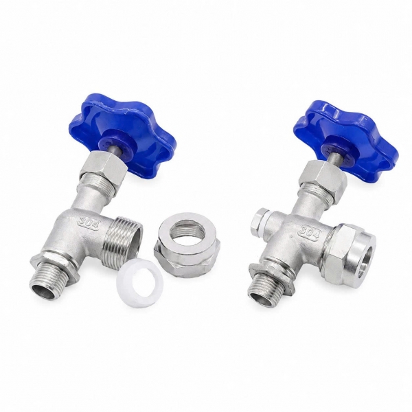 Van kính thuỷ ren inox 304 – DN15