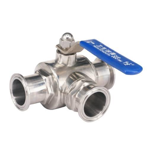 Van bi 3 ngã inox vi sinh kết nối clamp