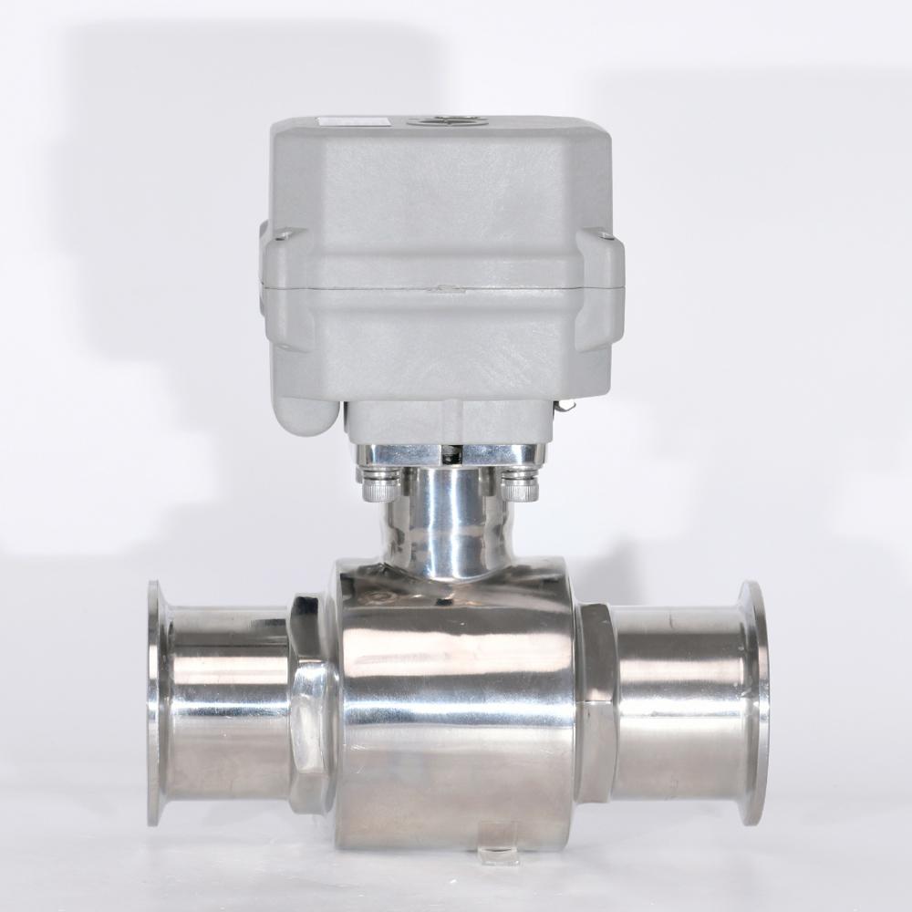 Van bi vi sinh điều khiển điện 24V inox 304 316L