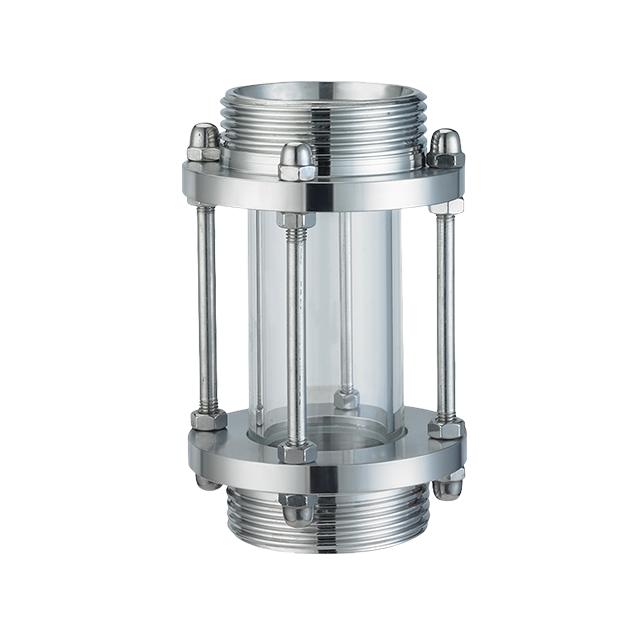 Van kính thủy inox nối ren quan sát dòng lưu chất