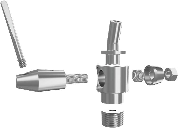 Cấu tạo van lấy mẫu vi sinh inox 304 316L
