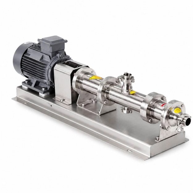 Bơm Trục Vít Đơn Inox Vi Sinh 304 316L