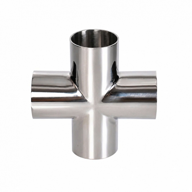 Chữ thập inox vi sinh nối hàn