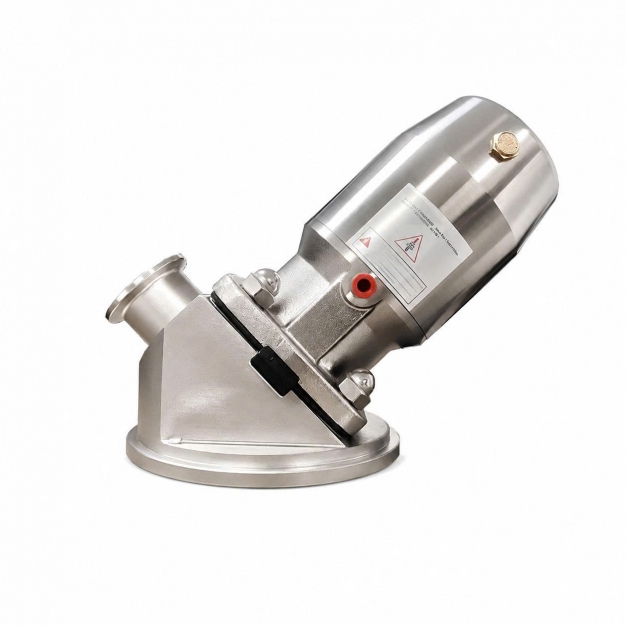 Van màng xả đáy điều khiển khí nén Inox 316L